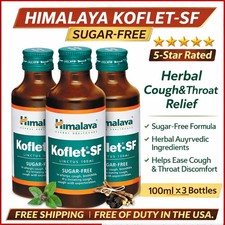 Himalaya Koflet-SF Sugar-Free Herbal Syrup 100ml  3  Throat  Cough Care Natu