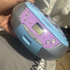 CD Player Boombox Stereo Disney Frozen w/ Frozen CD AM/FM Radio Aux Mic Input