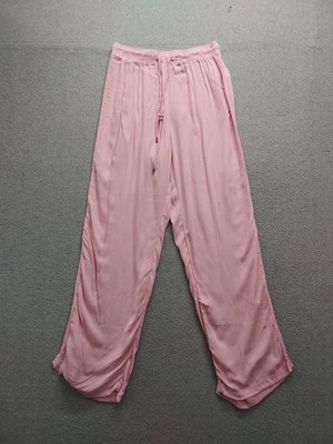 Old Navy Women Harem Pants S Pink Drawstring Pleated High Rise Comfort Boho