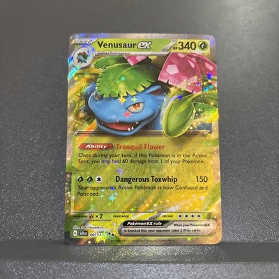 Pokemon Karte Venusaur ex 001/142 Half Art Stellar Crown Double Rare Near Mint