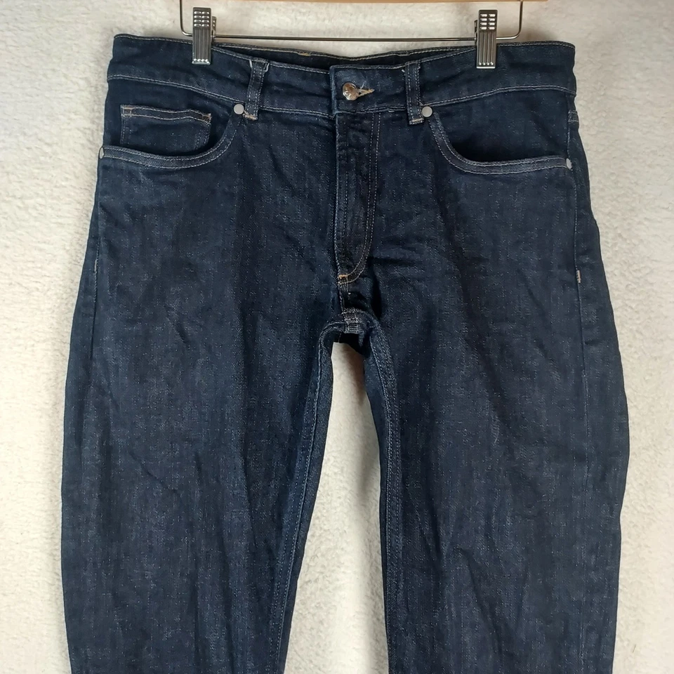 Pantalones de mezclilla Peter Millar 34x32 índigo oscuro para hombre ajuste a medida corona elástica Foto 3 de 4