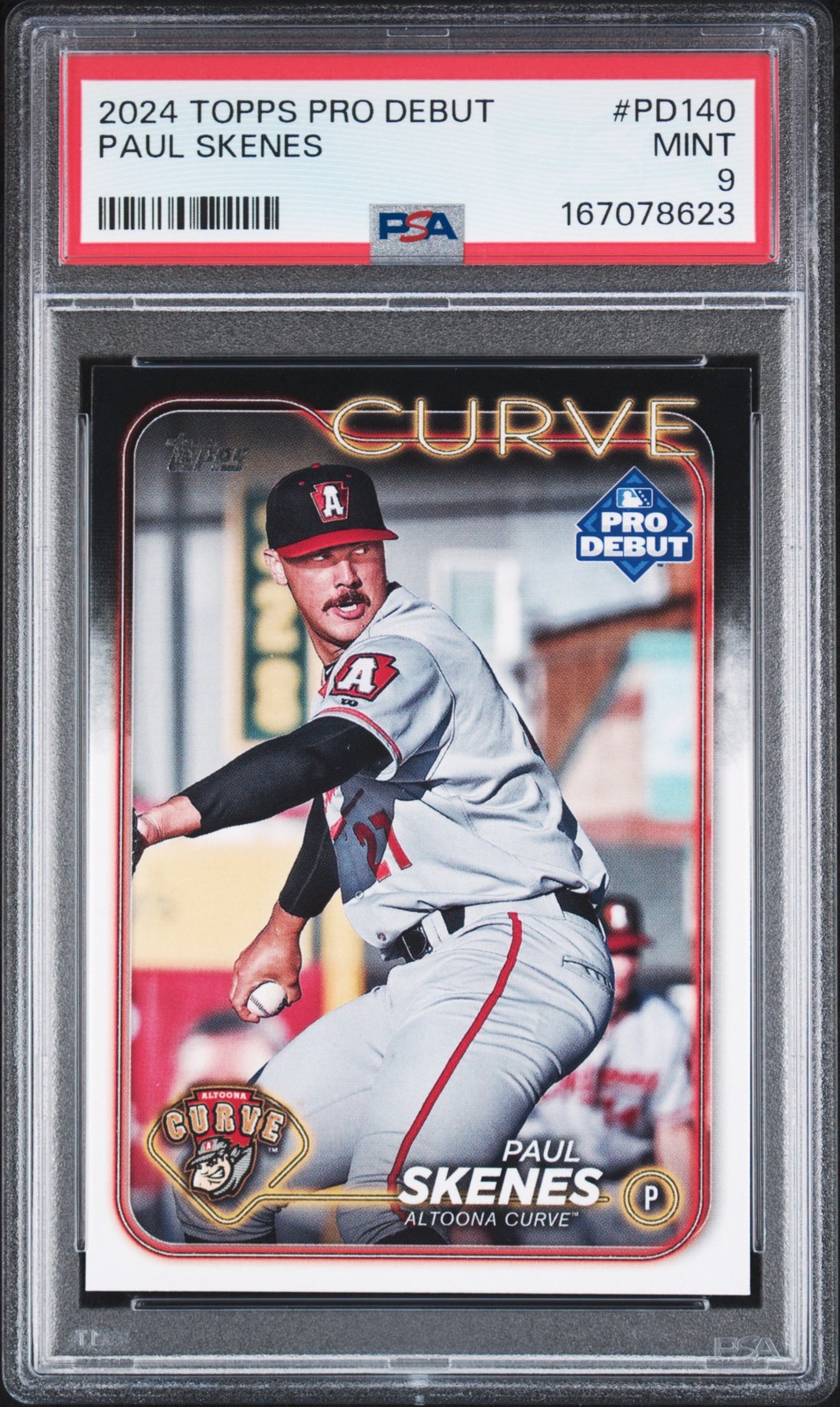 167078623 Paul Skenes 2024 Topps Pro Debut #PD-140 Rookie RC PSA 9