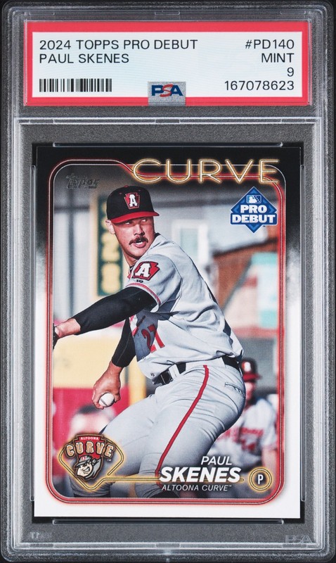 167078623 Paul Skenes 2024 Topps Pro Debut #PD-140 Rookie RC PSA 9