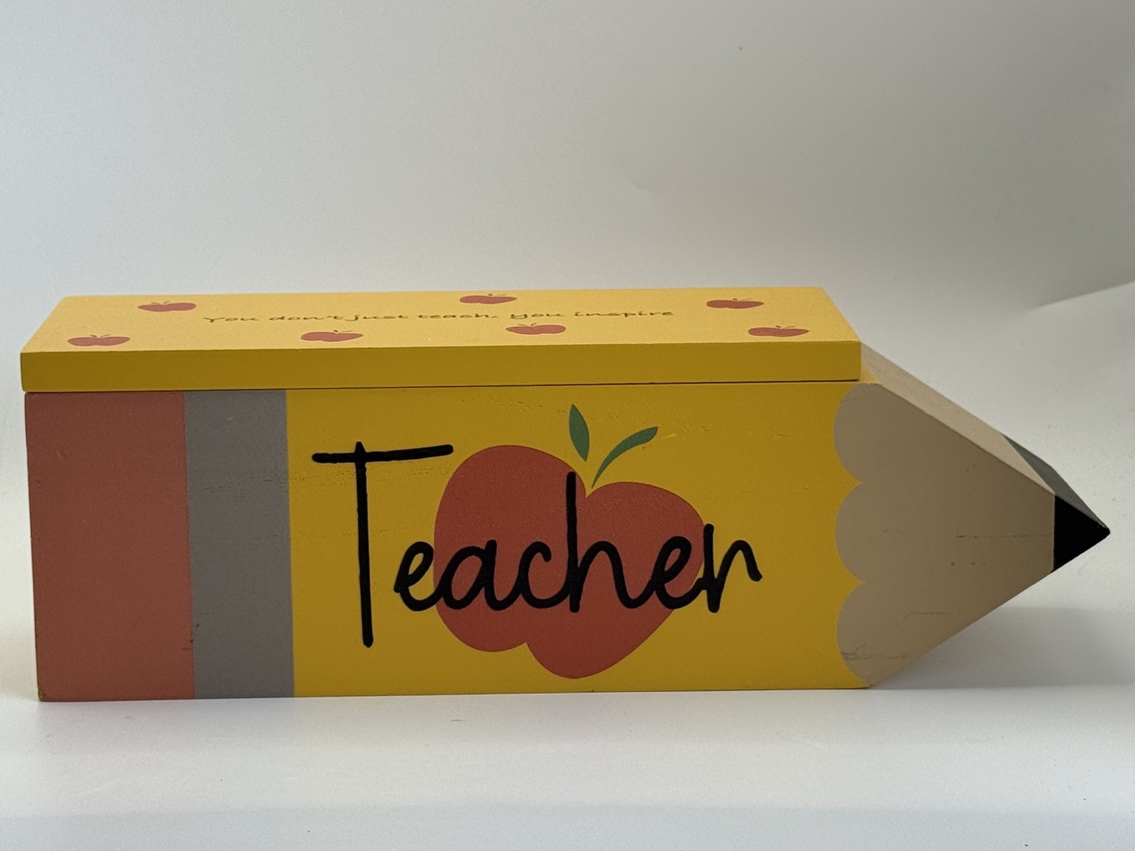 Wooden Storage Box Apple Design Desk Organizer