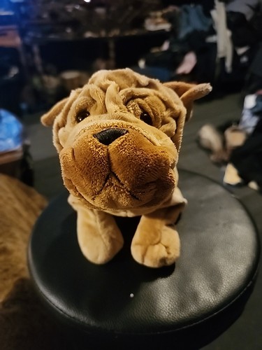 Ganz Webkinz Shar Pei Dog 10” Plush Stuffed Animal NO CODE - Picture 1 of 9
