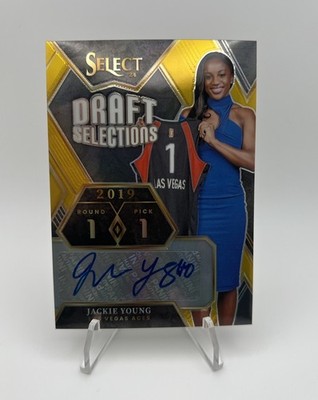 2024 Select JACKIE YOUNG WNBA Draft Selections Gold Prizm Auto /10 SSP   Aces