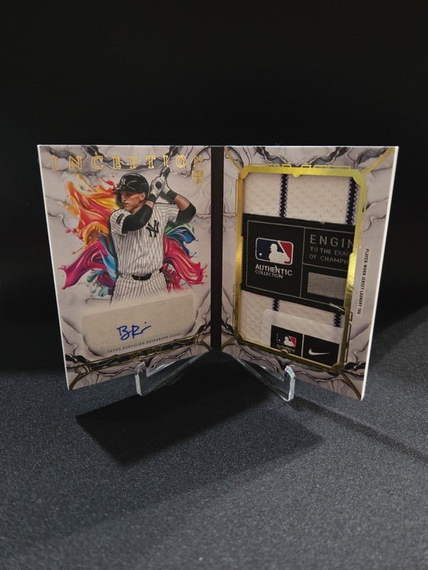 2025 Topps Inception Ben Rice RC Auto Patch Booklet 1/2 Yankees 🔥🔥
