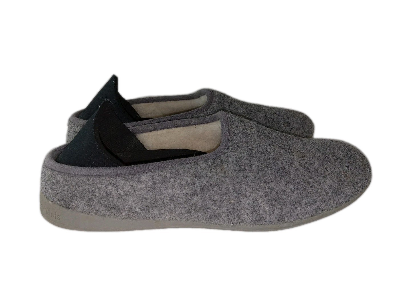SAOLA Mahabis Ciabatte Classiche Donna Grigio Lana Suola Gomma Slip On 8 39