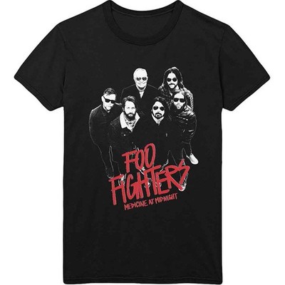 Foo Fighters T Shirt Medicine At Midnight Photo Band Logo Official Mens Black