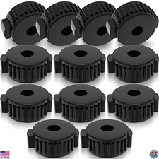 12 Pack Durable Plastic Cymbal Nuts - Quick-Release Replacement Parts for Drums
