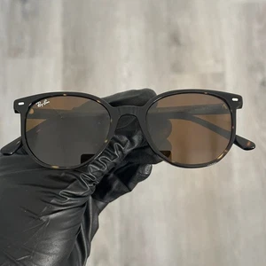 Nouvelles Lunettes de soleil authentiques Ray-Ban Elliot RB2197 902/33 La Havane brune 52mm w/cas