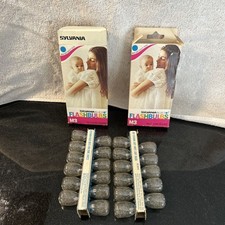 Vintage 2 Boxes of 12 SYLVANIA Flashbulbs Blue Dot M3 11 Clear