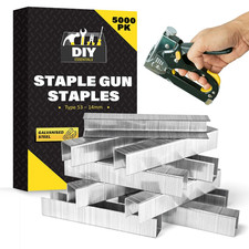 5000Pk Staple Gun Staples Type 53-14Mm – Heavy-Duty Galvanised Staples for Uphol 0.0026 per staple