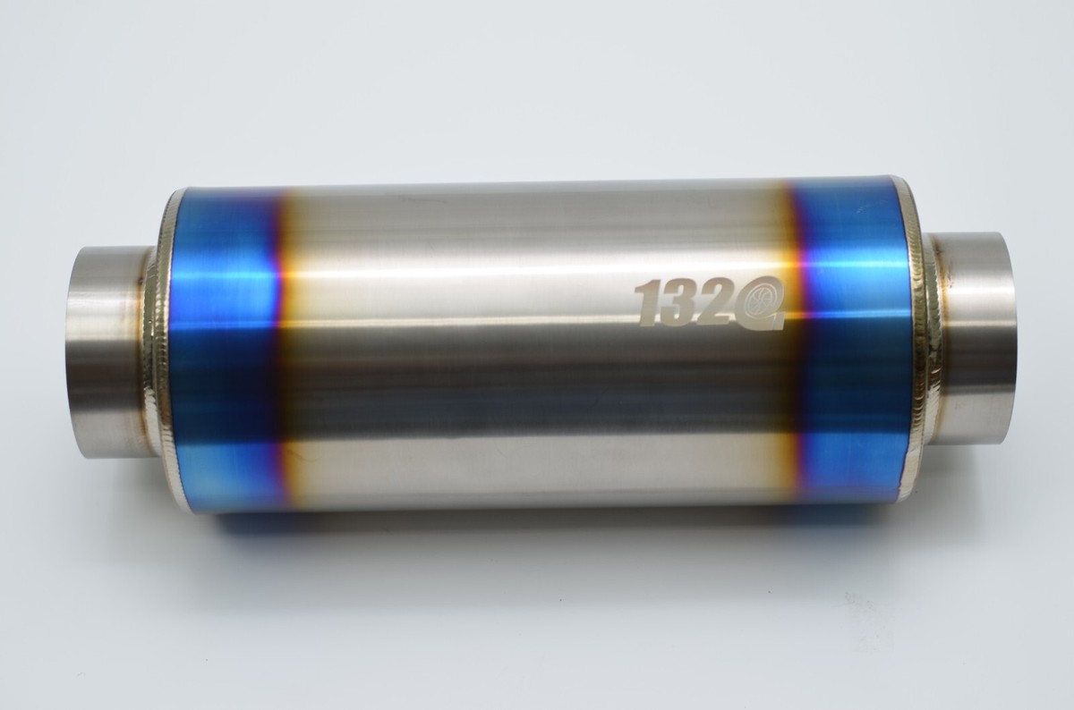 1320 Titanium Universal resonator / muffler 3.5 inch inlet 3.5
