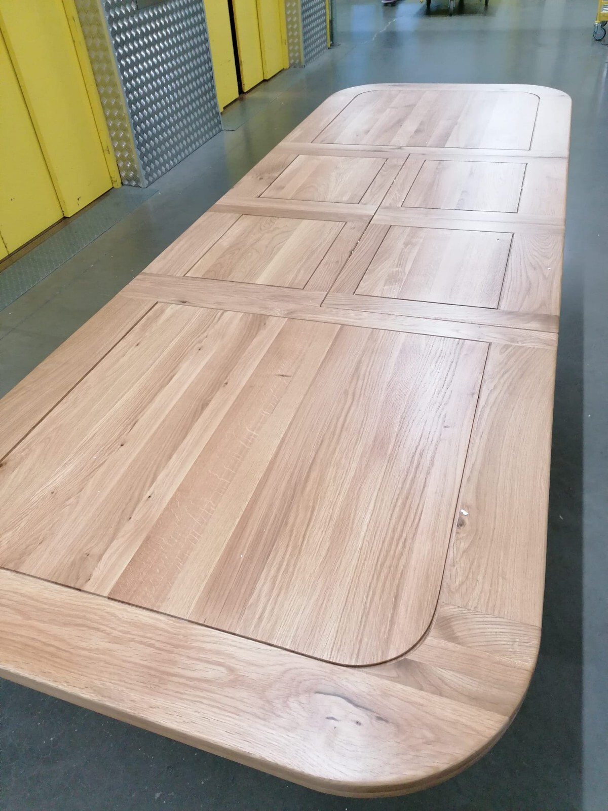 Oak Furnitureland Natural Solid Oak 1012 Seater Table Hercules Range