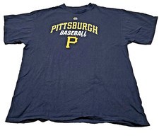 Pittsburgh Pirates Majestic Men’s T-Shirt XL Black  MLB Baseball P Logo