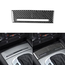 For Audi A3 S3 8P 2006-07 Center Console Storage Panel Cover Carbon Fiber Decal