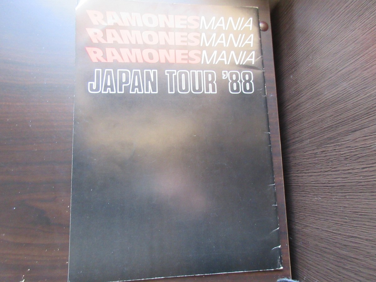 Ramones 1988 Japan Tour Book Concert Program New York Punk Ramones