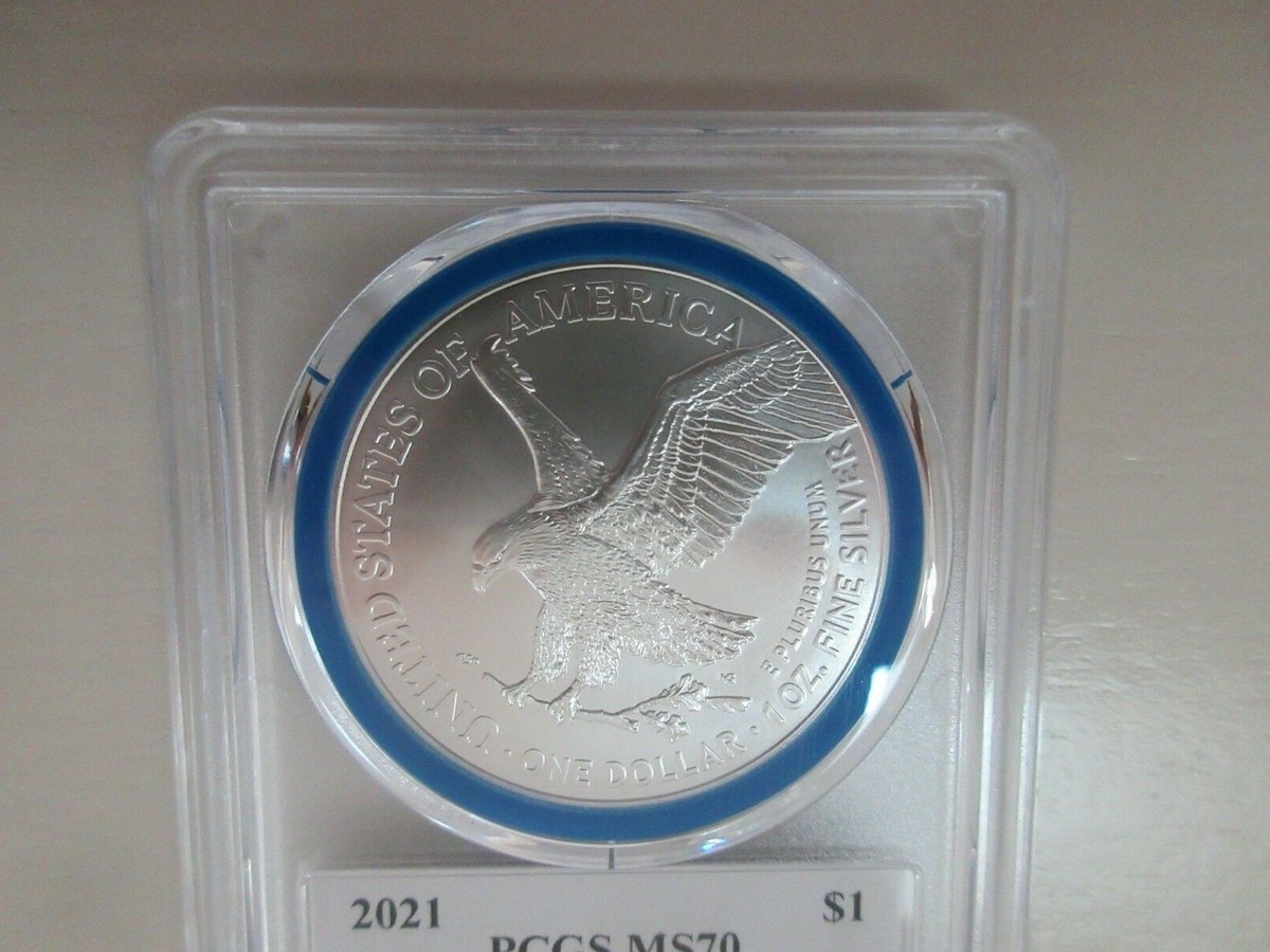 2021 PCGS MS70 Silver Eagle Type 2 First Strike Mint