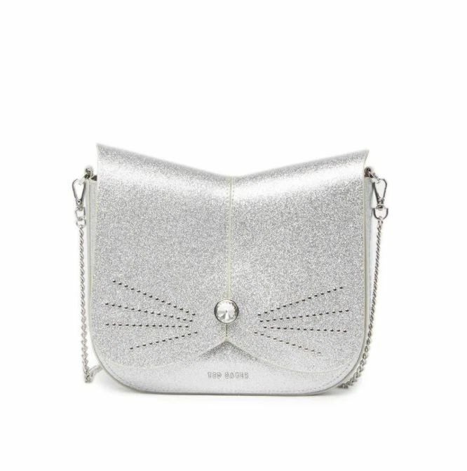 Ted Baker Darcelo Logo-embossed Leather Cross-body Bag in White | Lyst