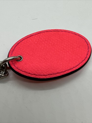 Coach Schlüsselanhänger Hot Pink Leder Hangtag Anhänger - Bild 5 von 6