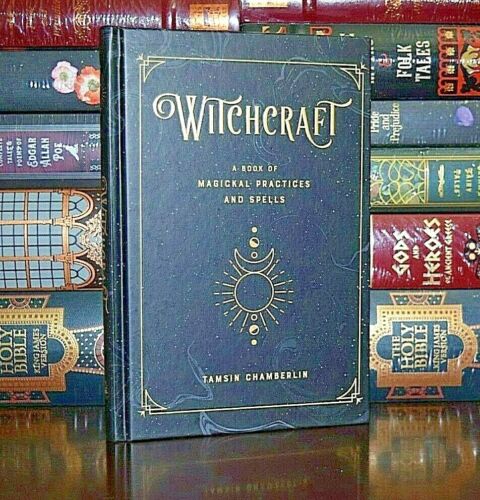 NEW Witchcraft Handbook of Magic Spells Greywolf Collectible Hardcover Gift - Afbeelding 1 van 4