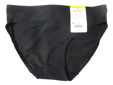 WARNERS SIZE 6 M BIKINI CLOUD 9 MOISTURE WICKING RV8101P BLACK NYLON PANTIES