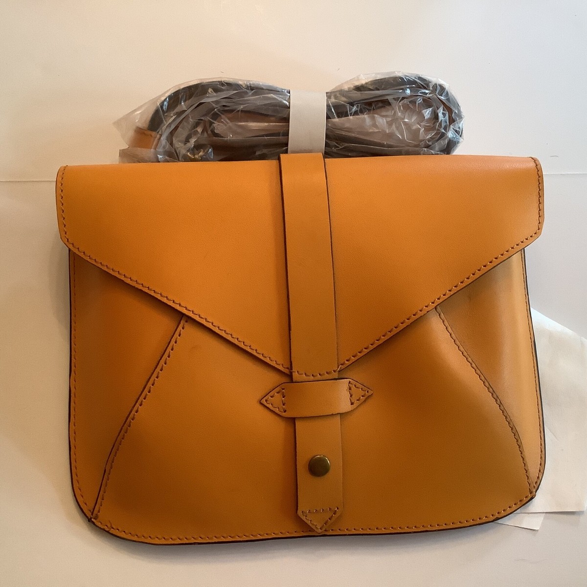 IIIBeCa BY JOY GRYSON ショルダーバッグ Anthropologie IIIBeCa Mustard Leather Crossbody Bag by Joy