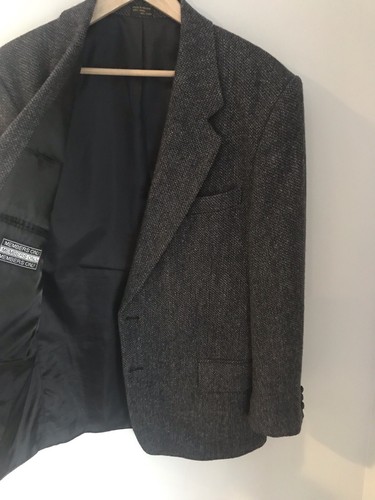 Vintage Members Only Tweed Charcoal Gray Multicolor Blazer 42R Unique ๐ฅ - Picture 7 of 11