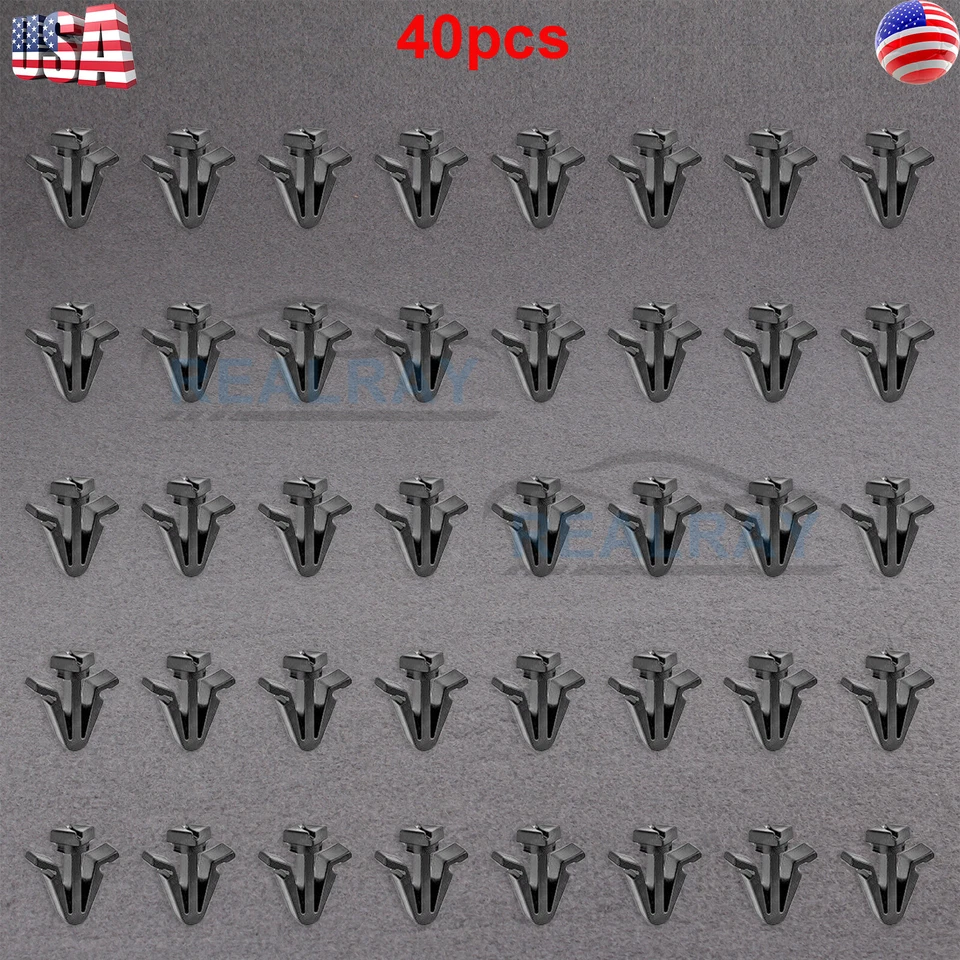 40 clips de sujeción de montaje de rejilla para Nissan Máxima y Stanza 0155303831 Foto 2 de 4