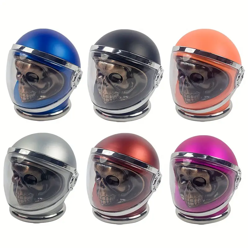 3" 4 Parts 3D Metal Skull in Helmet Tobacco Herb Spice Grinder Smoke  Crusher | eBay