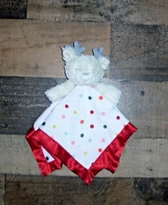 Cloud Island Deer Fawn Reindeer Baby Blanket Plush Satin Target Red Polka Dot 