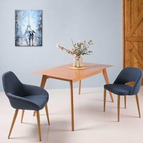 Tower Ronmance Living Room Wall Art Blue Couple Bathroom Pictures Wall