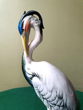 Héron en Porcelaine signé