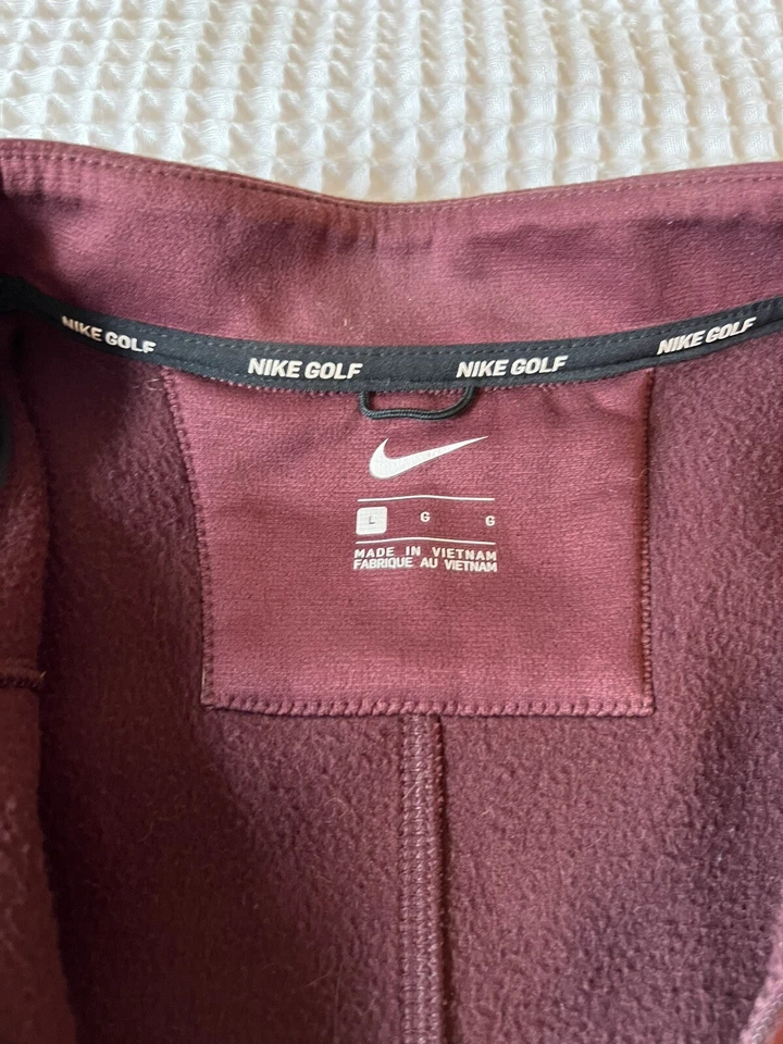 Nike Golf Therma Repeler Chaleco Cremallera L Grande Granate Foto 3 de 4