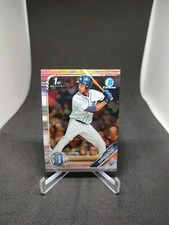 RILEY GREENE 2019 BOWMAN CHROME DRAFT 1ST REFRACTOR And Base Tigers