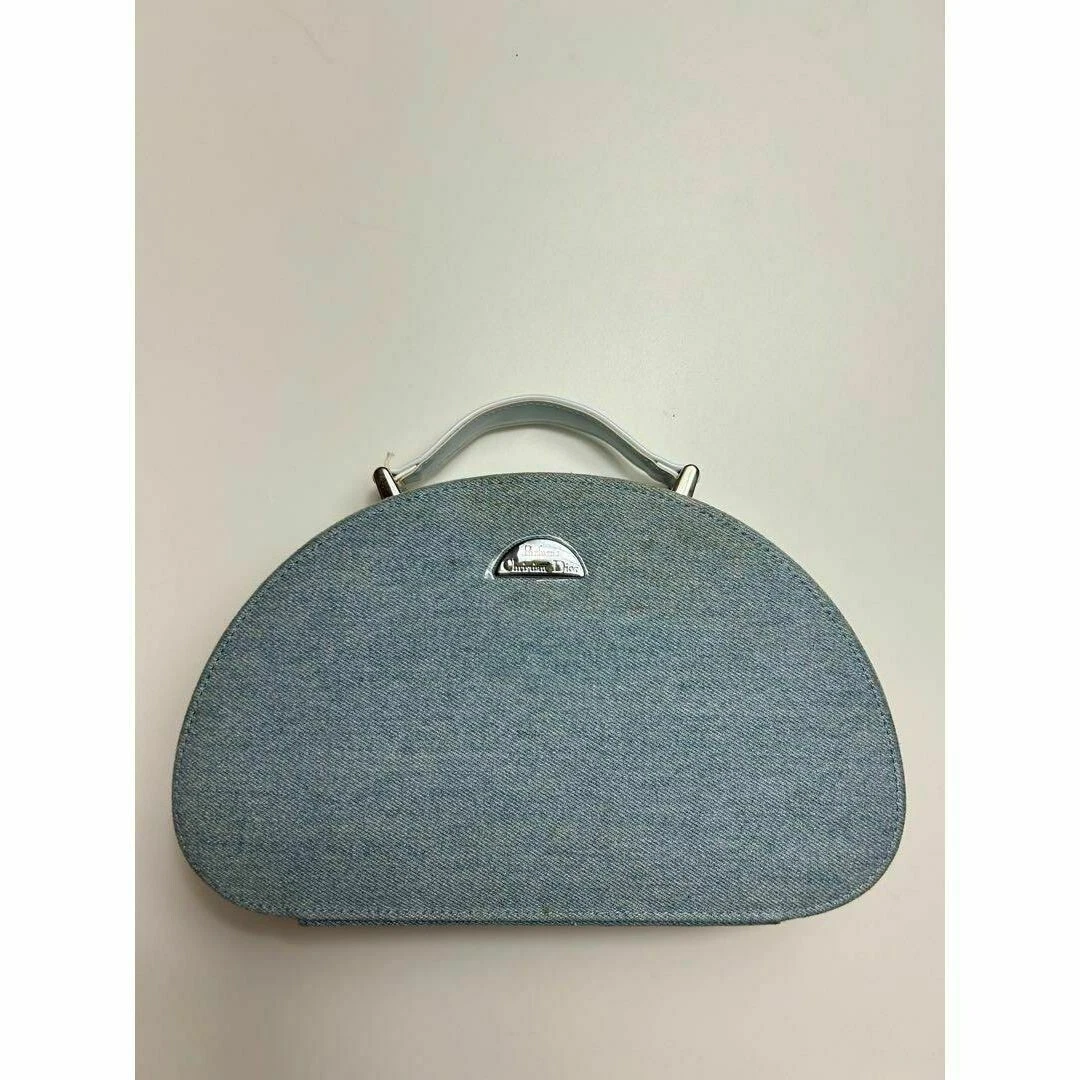CHRISTIAN DIOR Sac à maquillage parfum vanity denim bleu occasion