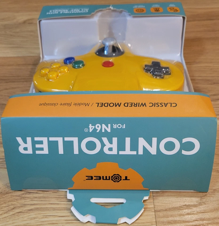 Nintendo 64 N64 Yellow Controller (Tomee) Brand New In Box - Image 3 of 4