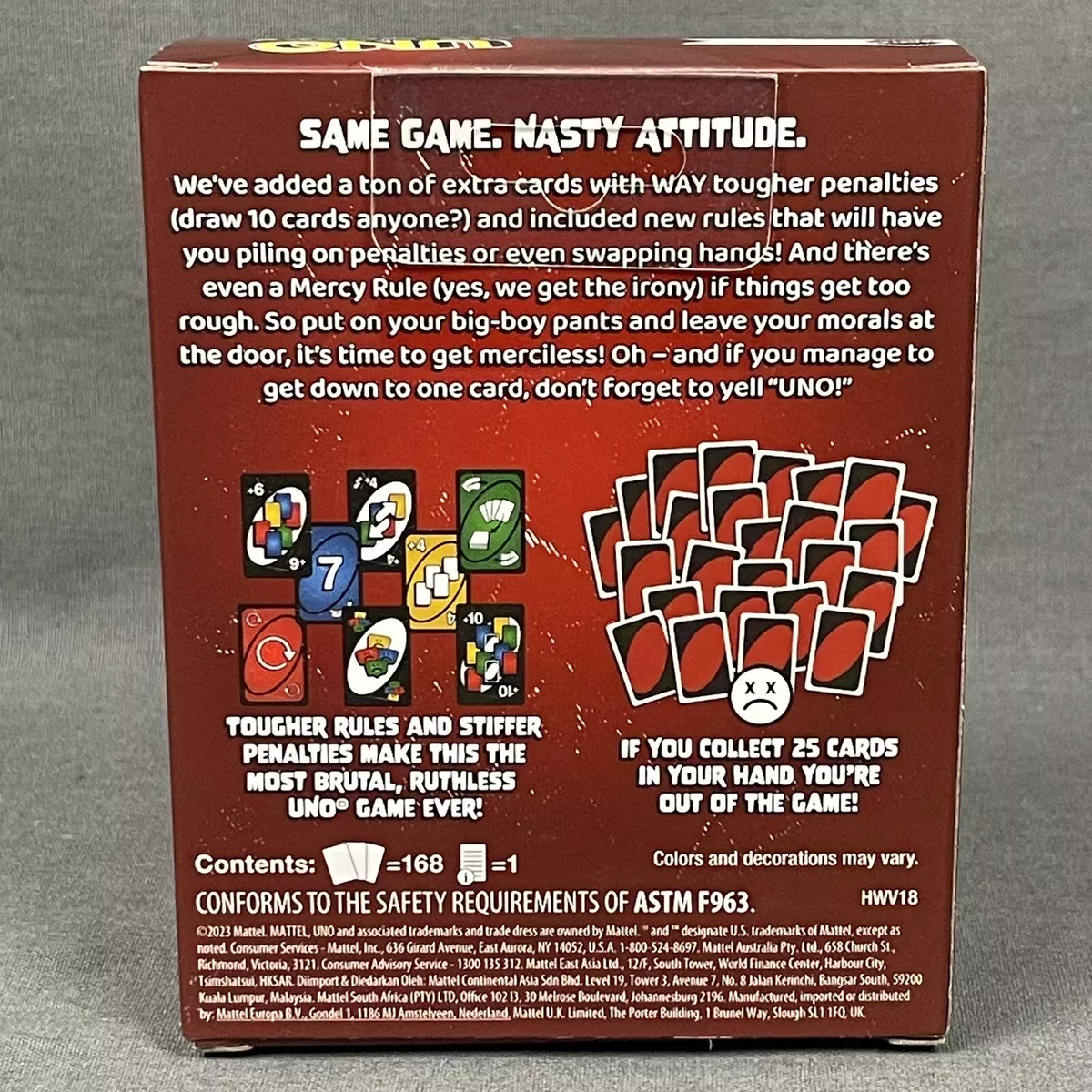 Mattel UNO Show em No Mercy Card Game New Factory Sealed Deck - Fast  Shipping! 194735220809