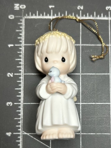 Precious Moments Ornamento Pupazzo Di Neve Con Corona - Multicolore, Decorazione Natalizia - 5
