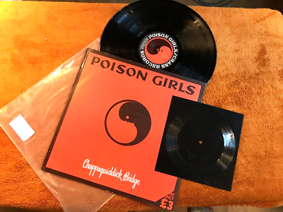 UK orig 1980 LP POISON GIRLS Chappaquiddick Bridge + 7