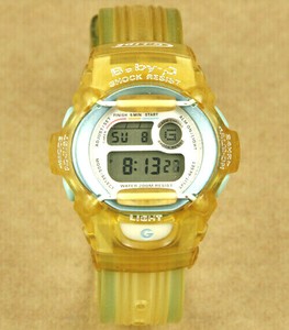 casio baby g yellow