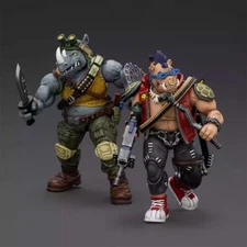 JOYTOY 1/18 JT8469 TMNT-Rocksteady JT8476 TMNT-Beebop Anime Action Figures 
