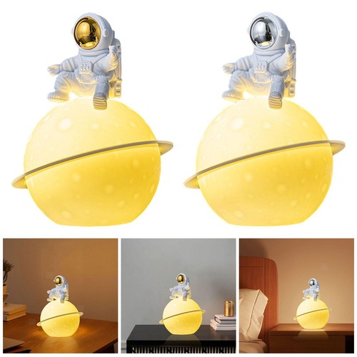 Lampe De Bureau Pour Enfants, Petite Lampe De Bureau Mignonne Astronaute Avec Port De Charge USB, Veilleuse à Projection Stylo Pour Enfants Lampe De Table Pour Étude Respectueuse Des Yeux