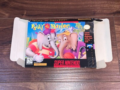 Packy & Marlon SNES Super Nintendo Empty Box Only