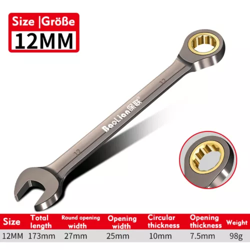 6mm - 32mm Ratschen-Ringmaulschlüssel Ratschenschlüssel Knarrenschlüssel SW - Bild 14 von 58