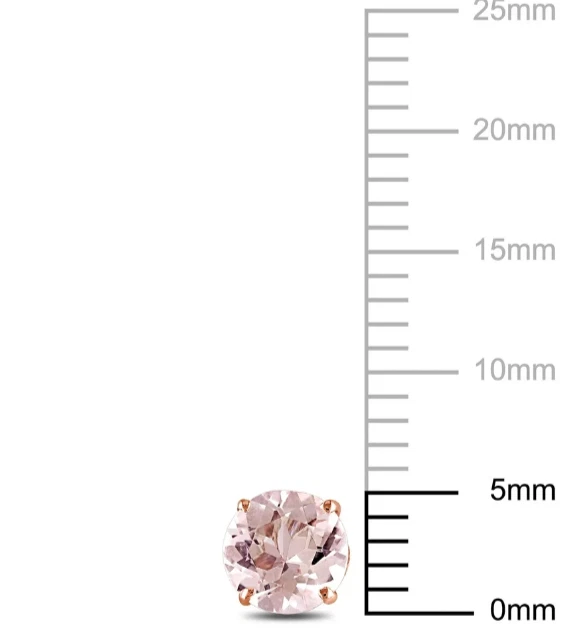 Pendientes Morganita Oro Rosa 10k Falta Una Mariposa Espalda Foto 4 de 4