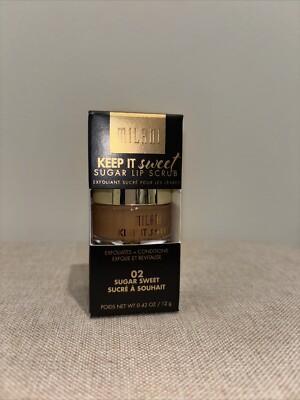 MILANI KEEP IT SWEET SUGAR LIP SCRUB #02 SUGAR SWEET EXFOLIATES 0.42 OZ - NEW 