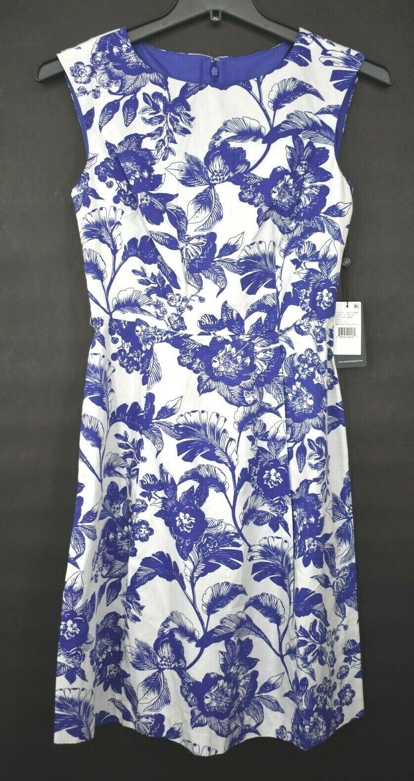 Sacramento Mall Adrianna Papell Womens Toille Printed Sleeveless Faille A-Line S Max 45% OFF