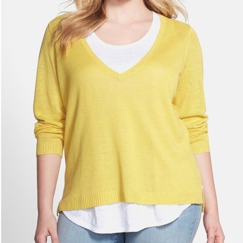 Eileen Fisher Yellow Organic Linen Deep 